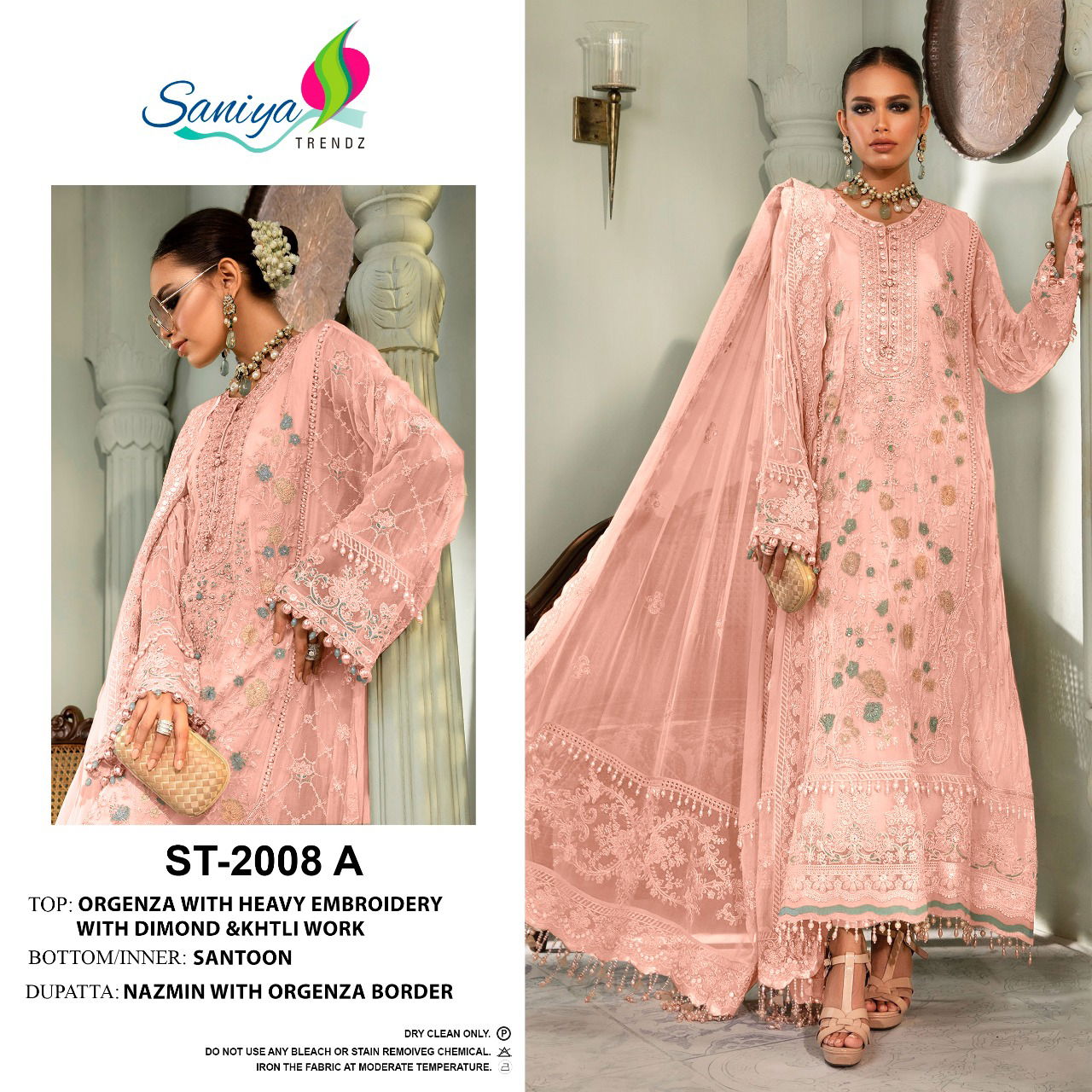 Saniya ST-2008 Fancy Festive Wear Wholesale Pakistani Salwar Suits